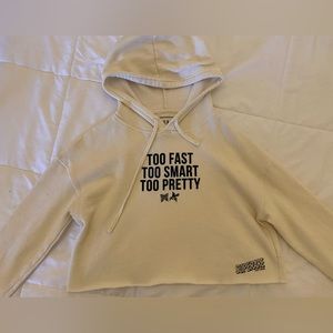 Superare NYC x Ali Too Fast Too Smart Too Pretty Cropped Hooded Sweatshirt